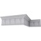Ekena Millwork 7 1/2"H x 3 1/8"P x 8 1/8"F x 94 1/2"L Flower Drop Crown Moulding MLD07X03X08FL - alternate 3